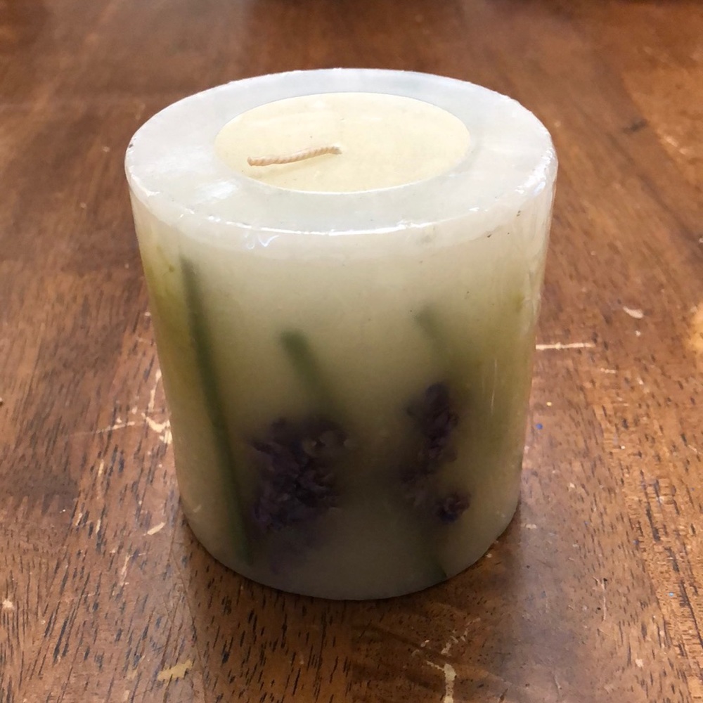 DRIED LAVENDER CANDLES